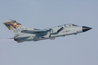 [Photo: Tornado jet plane]